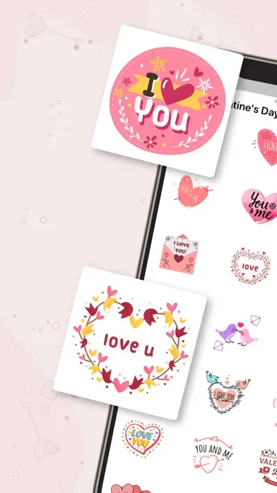 Tangkapan skrin Couple Love Stickers: iMessage