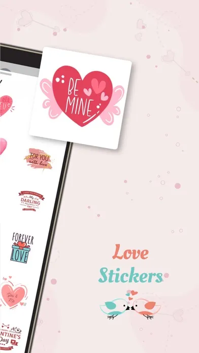 Tangkapan skrin Couple Love Stickers: iMessage