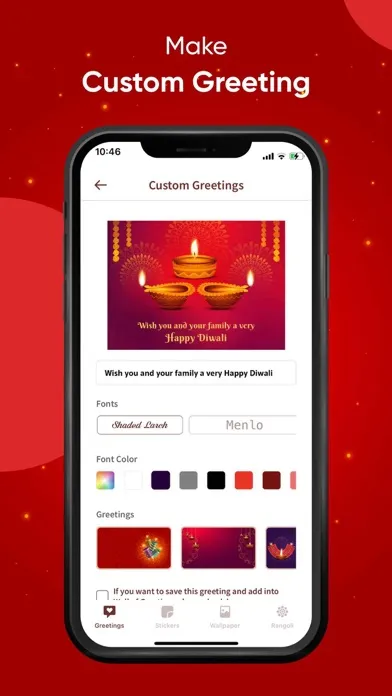 Ảnh chụp màn hình của Diwali Greeting Cards & Wishes