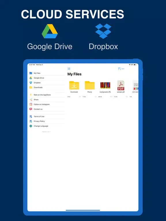 File Manager: PDF Word Zip RAR iPad  Screenshots