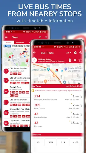 Bus Times -Live Public Transit Screenshots