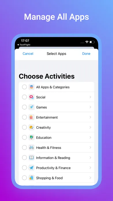 Tangkapan layar Hidify-Control Screentime
