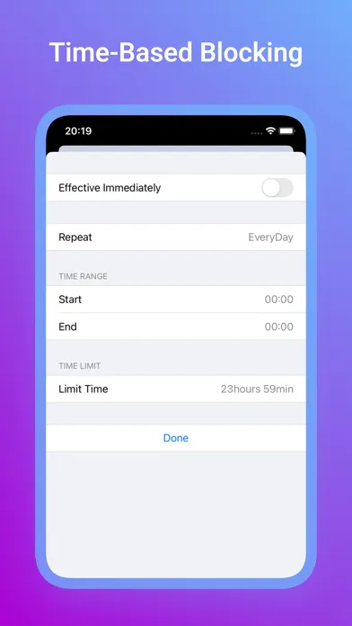 Tangkapan layar Hidify-Control Screentime