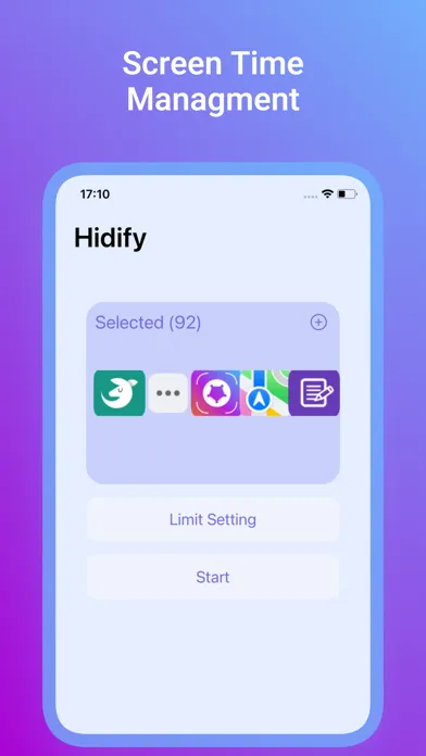Tangkapan layar Hidify-Control Screentime