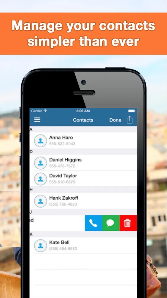 Contact Manager Free - Address and Phone Book for Contacts with Backup and Restore 스크린샷