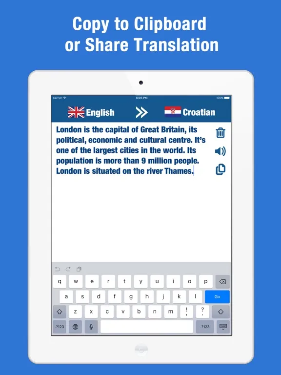 English Croatian Translation and Dictionary iPad  Screenshots