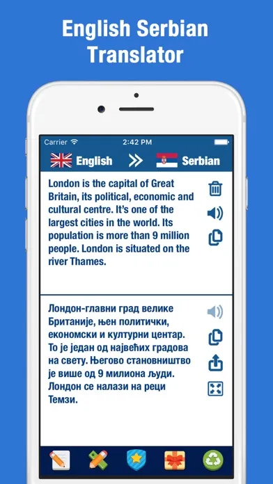 Tangkapan layar Serbian English Translation and Dictionary