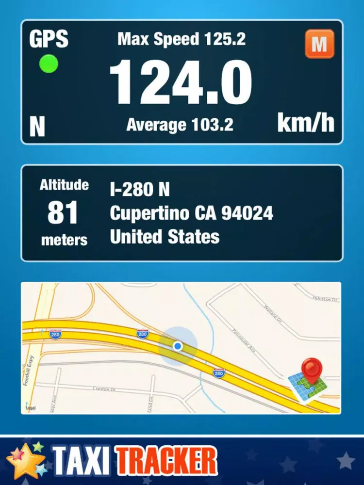 Taxi Tracker. iPad  Screenshots