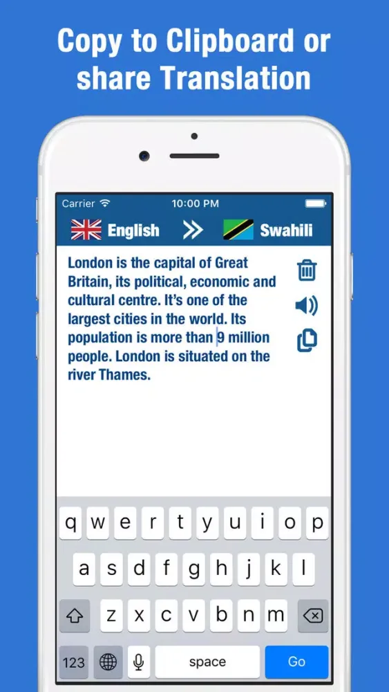 Capturas de tela do Swahili English Translator - Kiswahili / Kenya