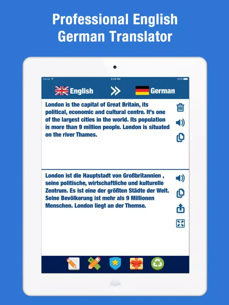 Скриншоты German to English Translation – Translate Words iPad 