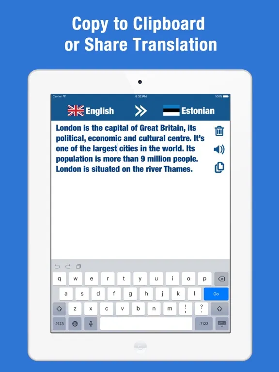 Tangkapan layar English-Estonian Translator & Dictionary iPad 