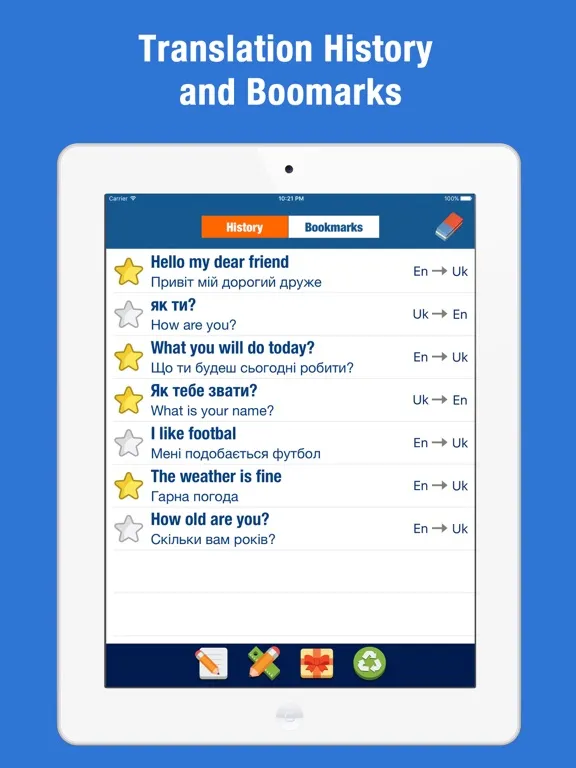 English Ukrainian Translator and Dictionary iPad  Screenshots