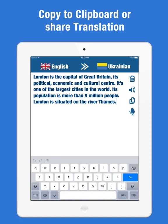 English Ukrainian Translator and Dictionary iPad  Screenshots