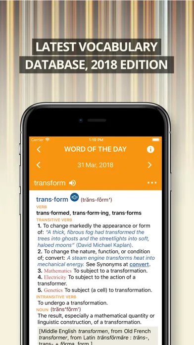 American Heritage Dictionary + Ekran Görüntüleri