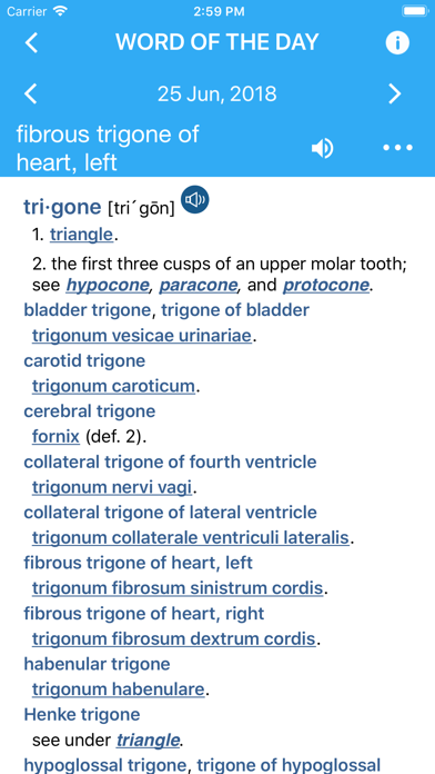 Capturas de tela do Dorland Medical Illustrated
