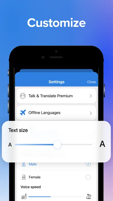 Tangkapan skrin Talk & Translate Translator