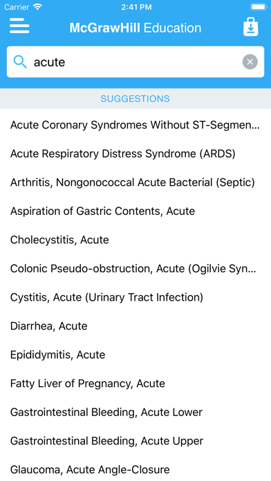 Quick Diagnosis & Treatment Screenshots