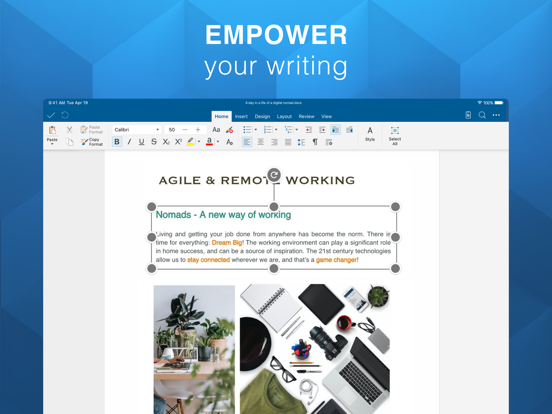 Zrzuty ekranu OfficeSuite docs & PDF editor iPad 