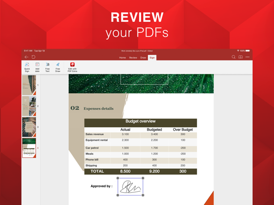 Zrzuty ekranu OfficeSuite docs & PDF editor iPad 
