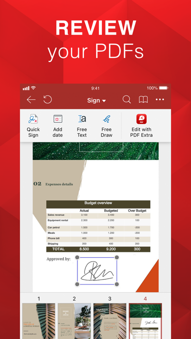 Zrzuty ekranu OfficeSuite docs & PDF editor
