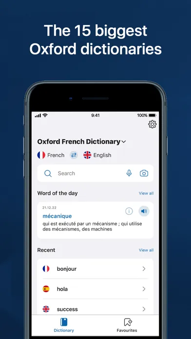 Oxford Dictionary Screenshots