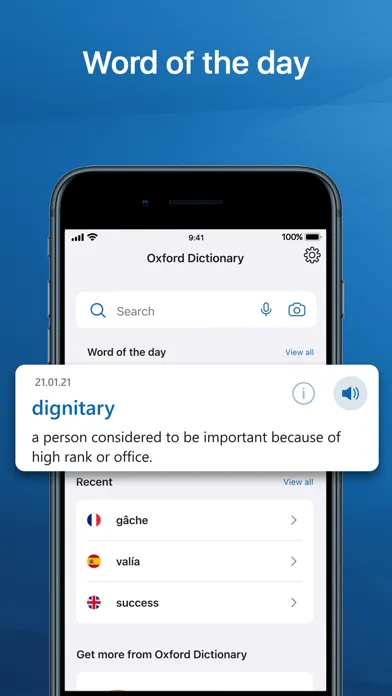 Oxford Dictionary Screenshots