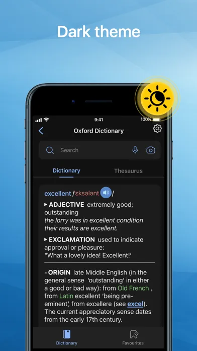 Oxford Dictionary Screenshots
