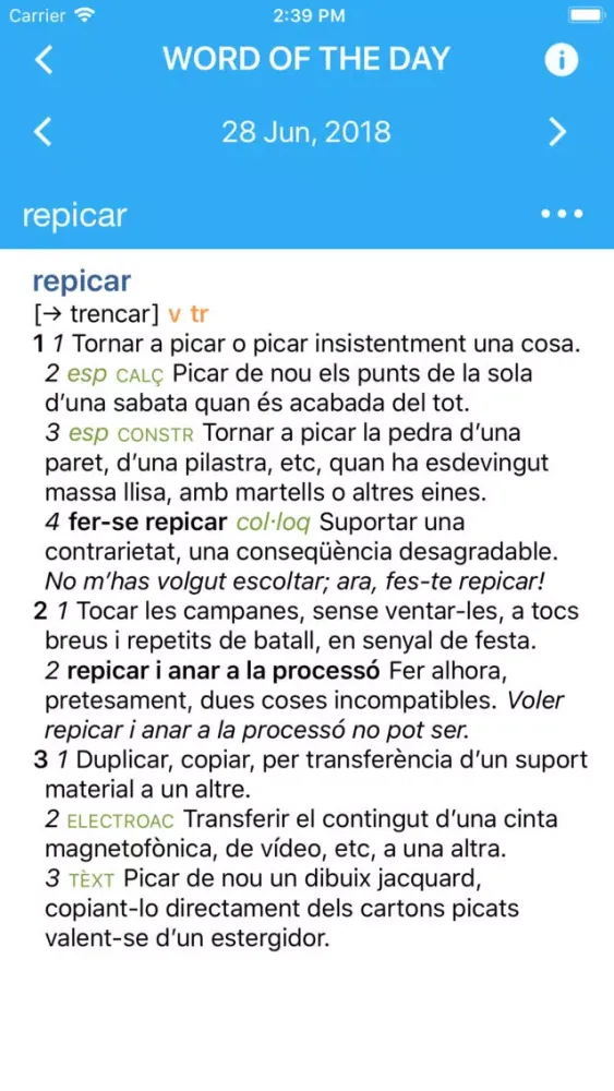 Advanced Catalan Dictionary應用截圖