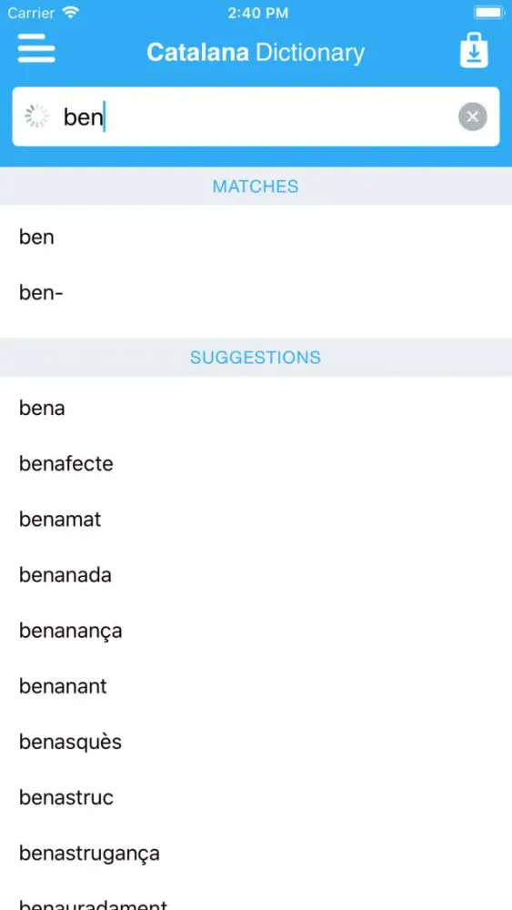 Advanced Catalan Dictionary應用截圖
