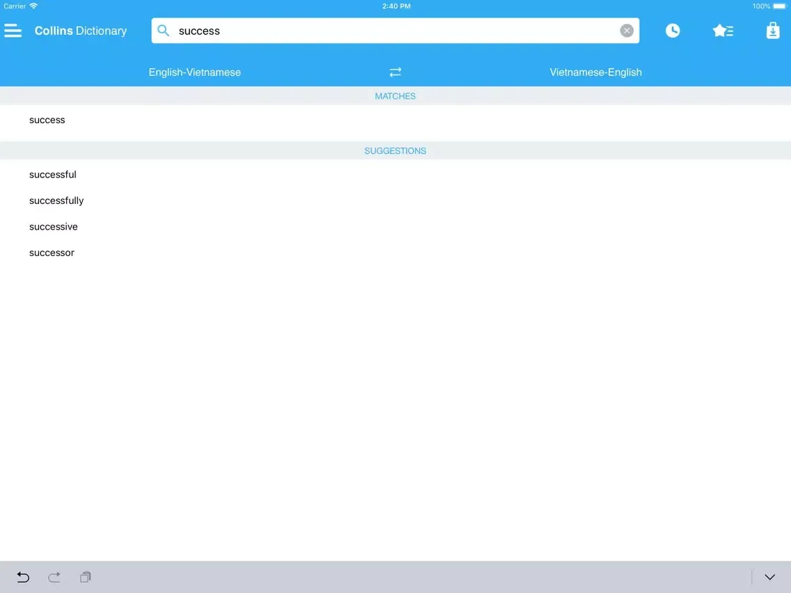 Collins Gem Vietnamese Dict. iPad 应用截图