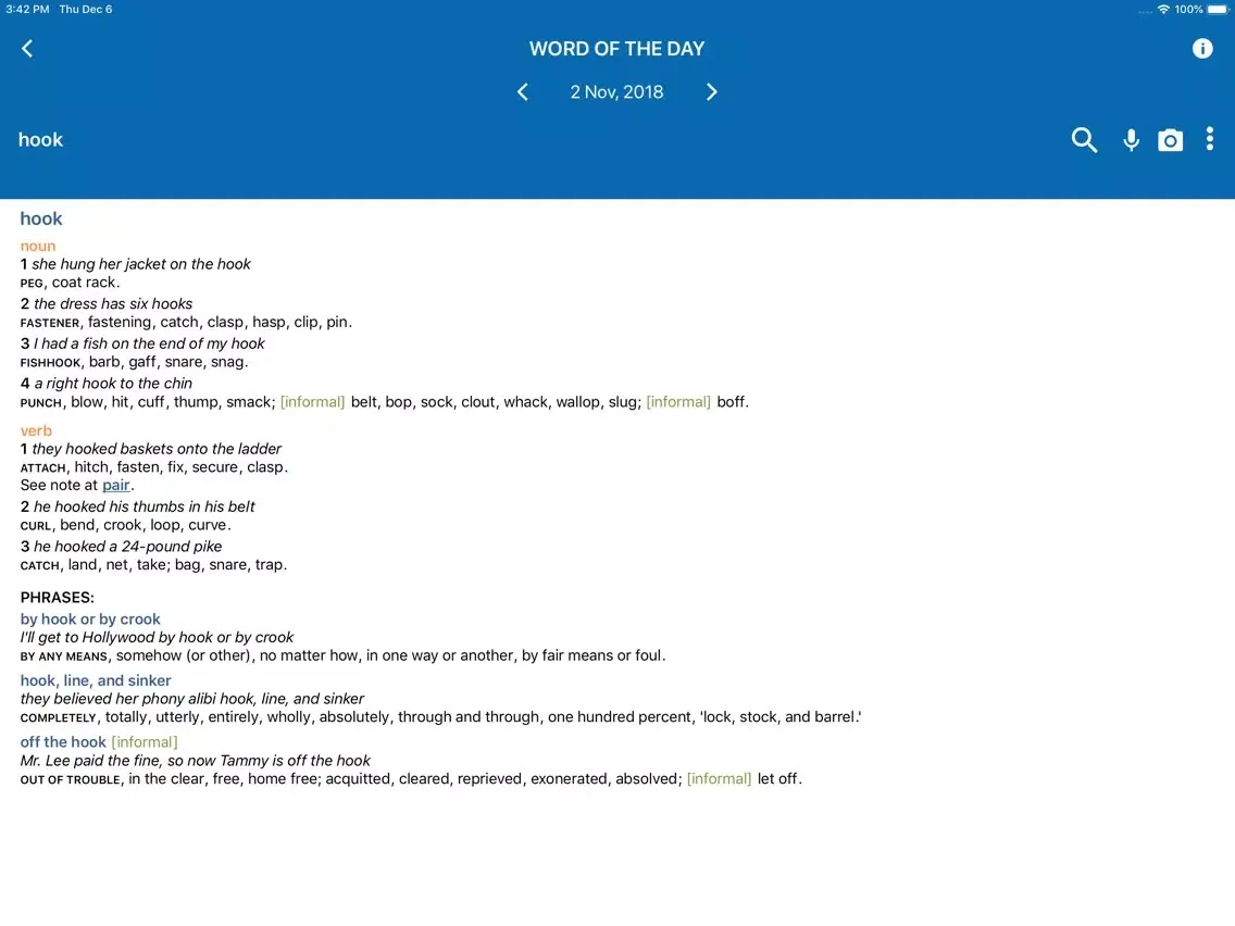 Oxford Concise American Thes. iPad  Ekran Görüntüleri