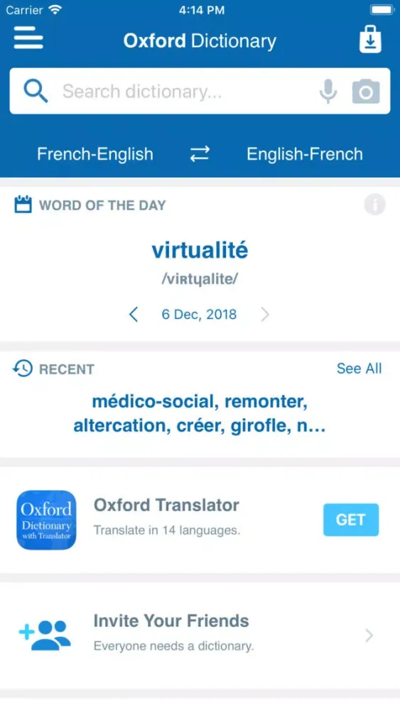 Conc. Oxford French Dictionary应用截图