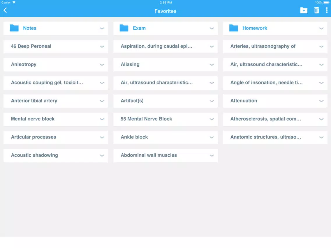 Capturas de pantalla de Ultrasound Anesthesia Atlas iPad 