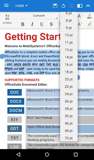 OfficeSuite Font Pack应用截图