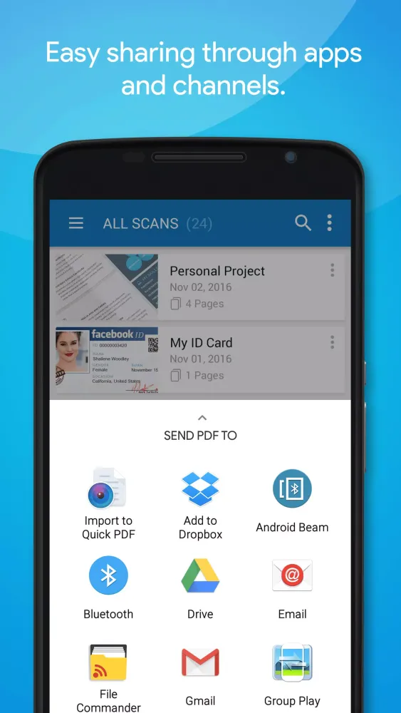 Capturas de tela do Quick PDF Scanner PRO