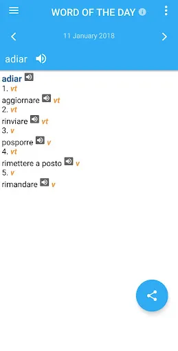 Italian-Portuguese Dictionary Screenshots