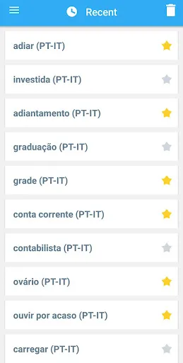 Italian-Portuguese Dictionary Screenshots