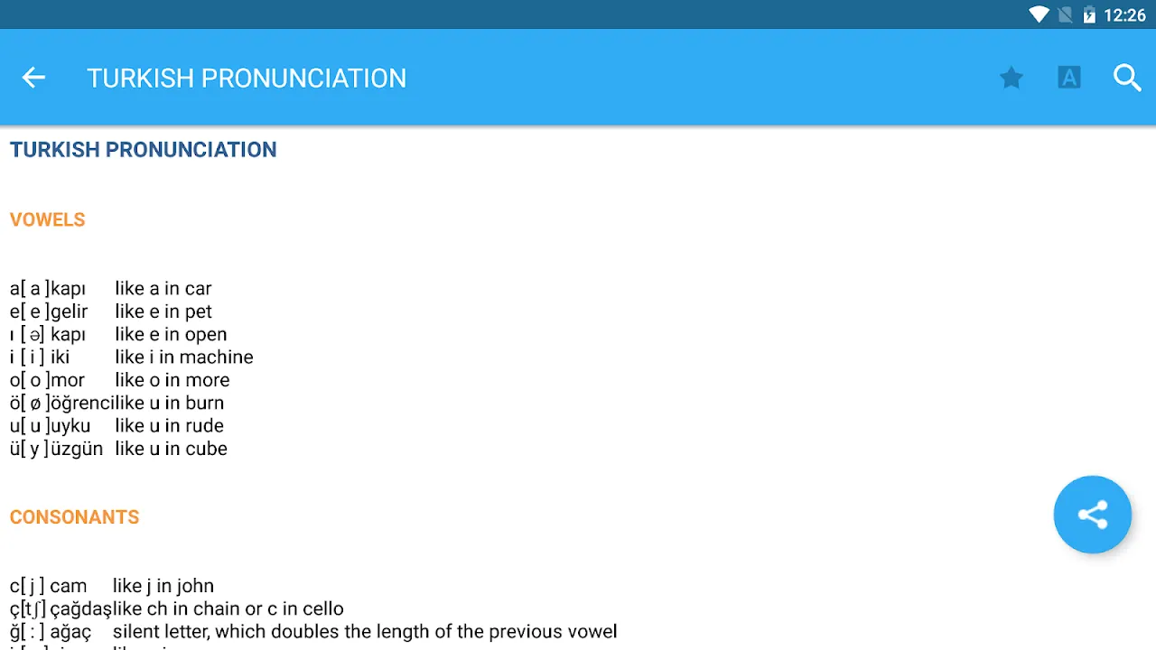 Captures d'écran de Collins Turkish Dictionary