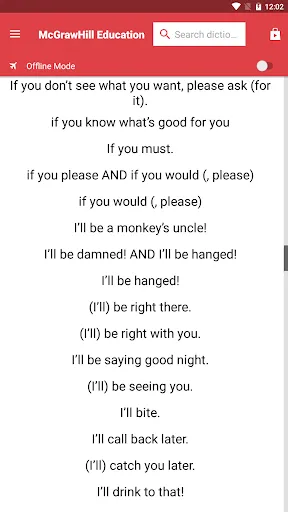 Screenshot di Common American Phrases