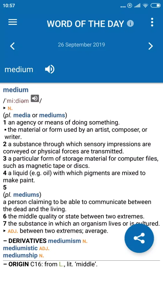 Oxford English Dict.&Thesaurus स्क्रीनशॉट