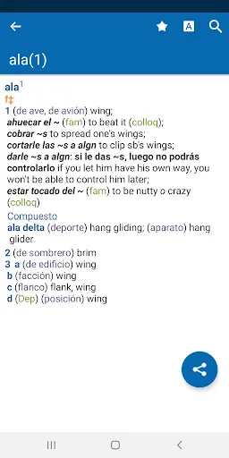 Screenshot di Concise Oxford Spanish Dict.