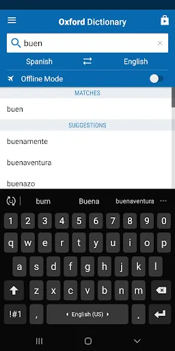 Screenshot di Concise Oxford Spanish Dict.