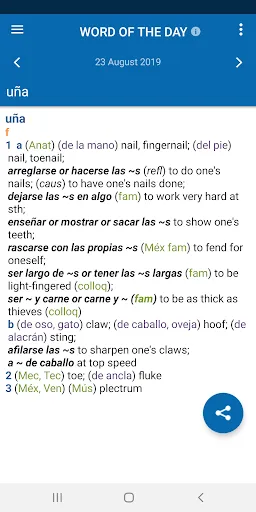 Screenshot di Concise Oxford Spanish Dict.