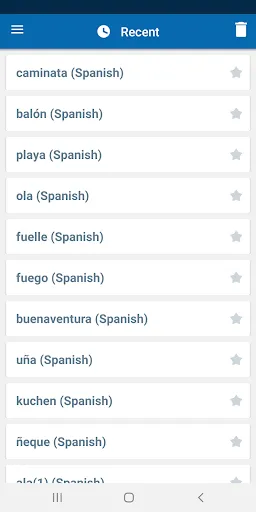 Screenshot di Concise Oxford Spanish Dict.