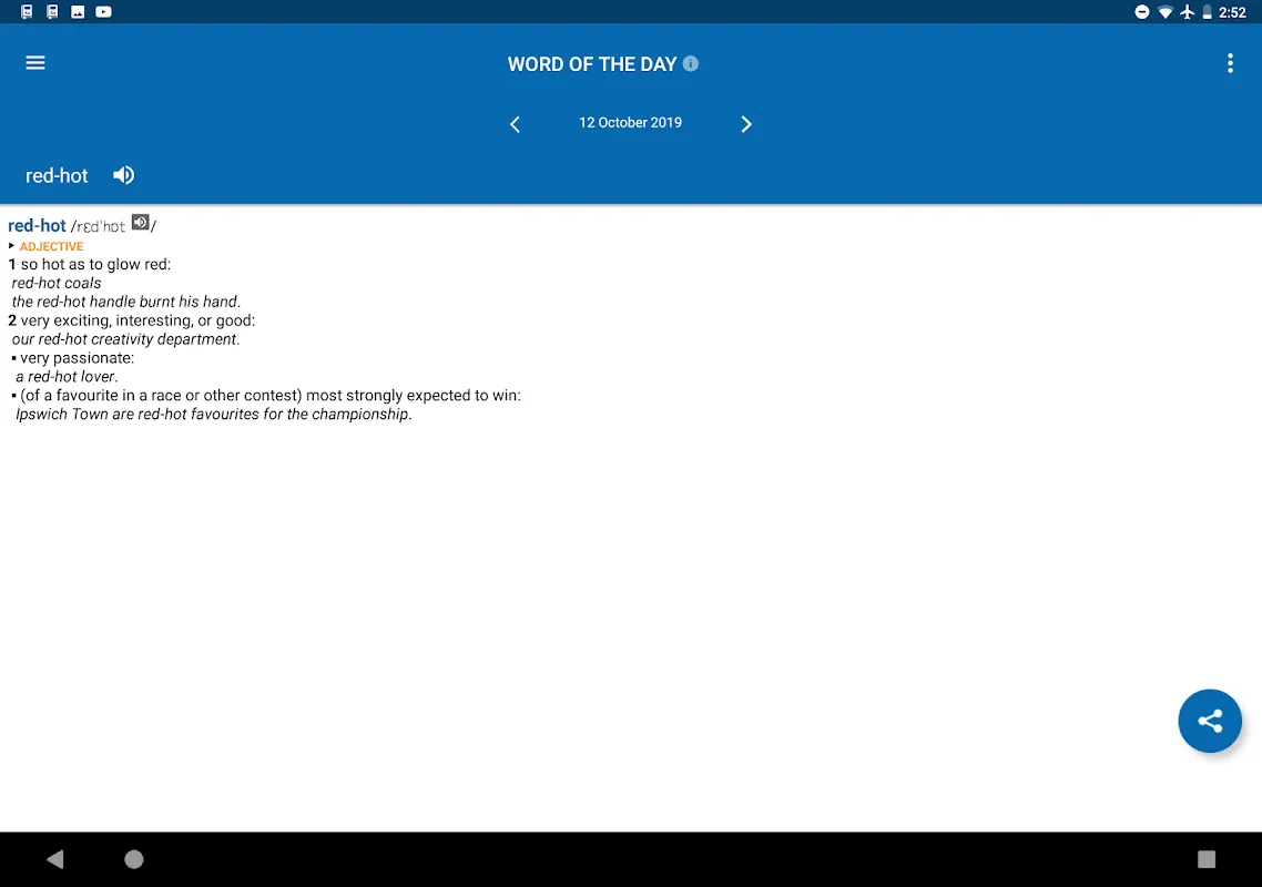 Oxford Dictionary of English & Concise Thesaurus Screenshots