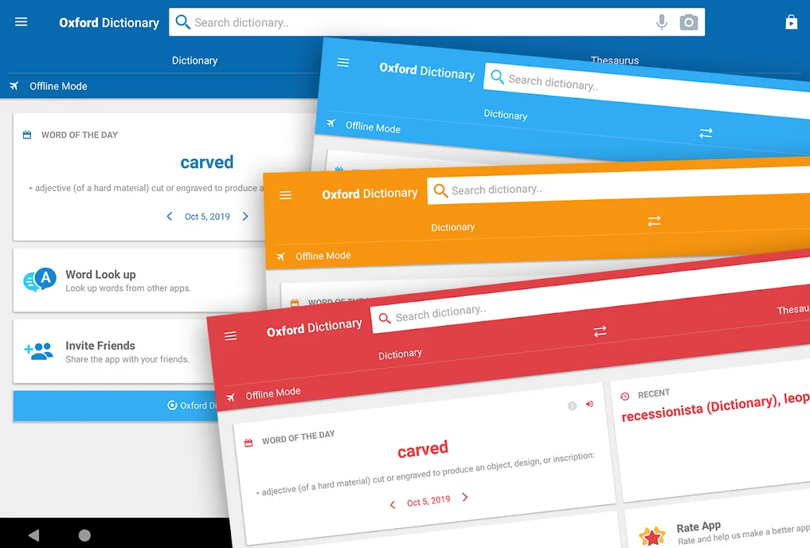 Oxford Dictionary of English & Concise Thesaurus Screenshots