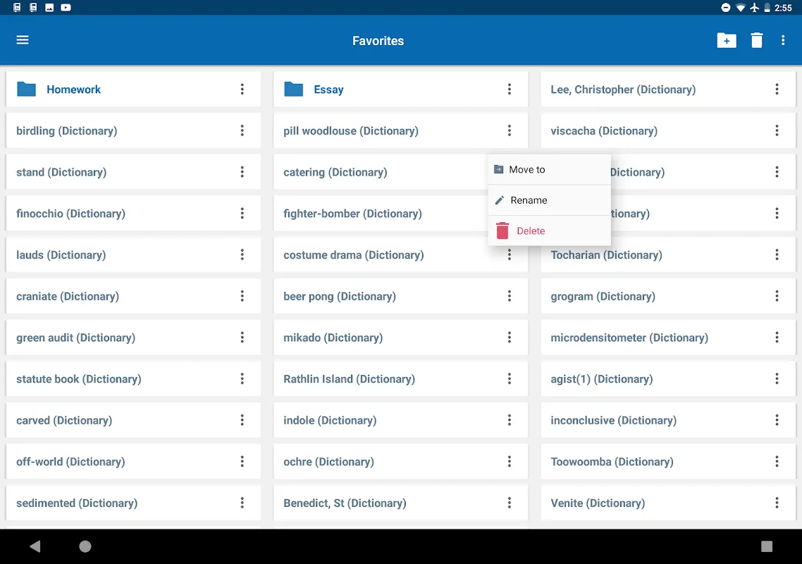 Oxford Dictionary of English & Concise Thesaurus Screenshots