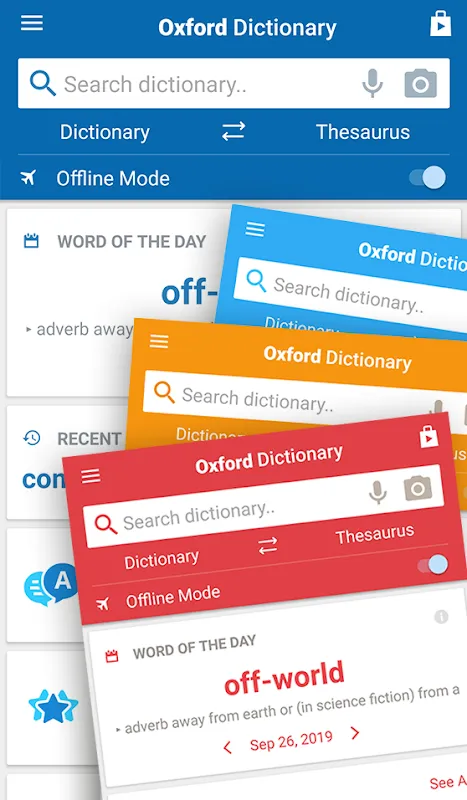Oxford Dictionary of English & Concise Thesaurus Screenshots