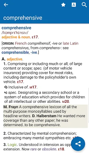 Oxford Shorter English Dict. Screenshots