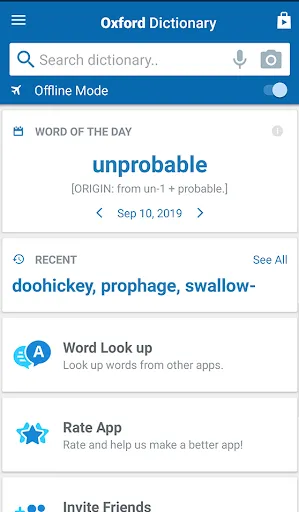 Oxford Shorter English Dict. Screenshots